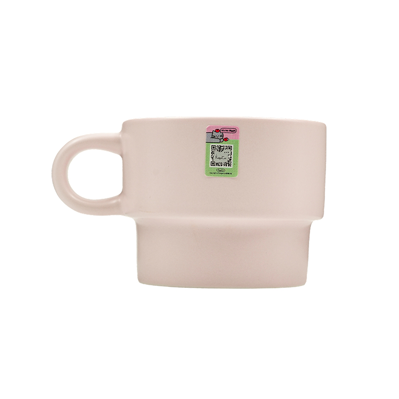 Kkv Sour Candy Kitten Ceramic Cup Series Regular Style Pink Kitten Stacking Cup Daily Household Goods