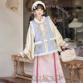 汉服禅茶服;汉服套装;马面裙