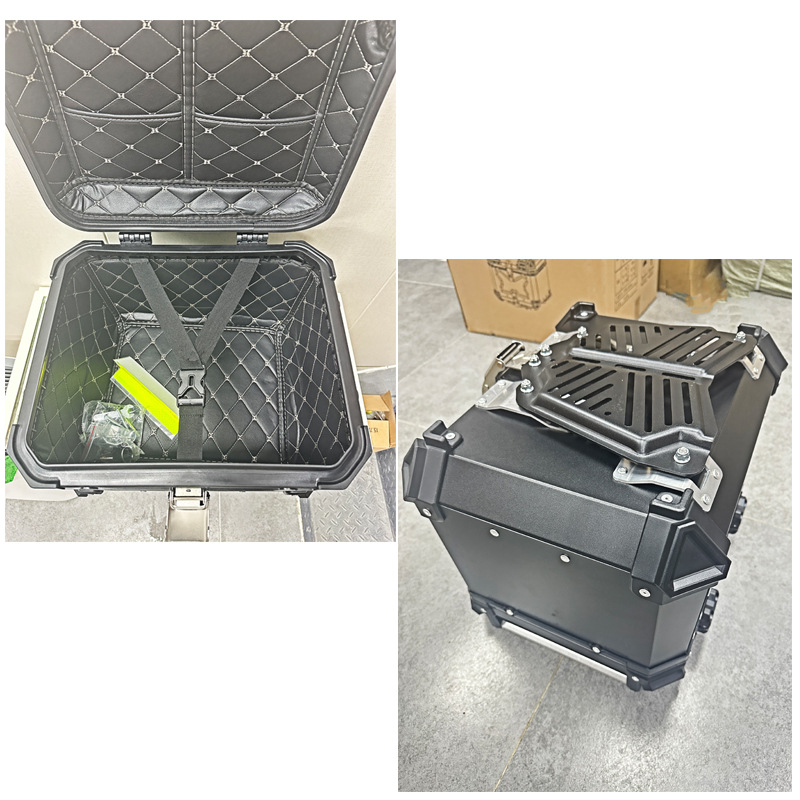 Quick Release Motorcycle Trunk 28L45L55L65L80L100L Aluminum Alloy Trunk 38L Side Box Waterproof Three Boxes
