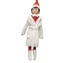 Bestselling Cross-border Christmas Elf Costume White Robe and Overcoat Direct Manufacturer Sale