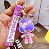 Cartoon acrylic keychain, oil for swimming, cute pendant, bag accessory