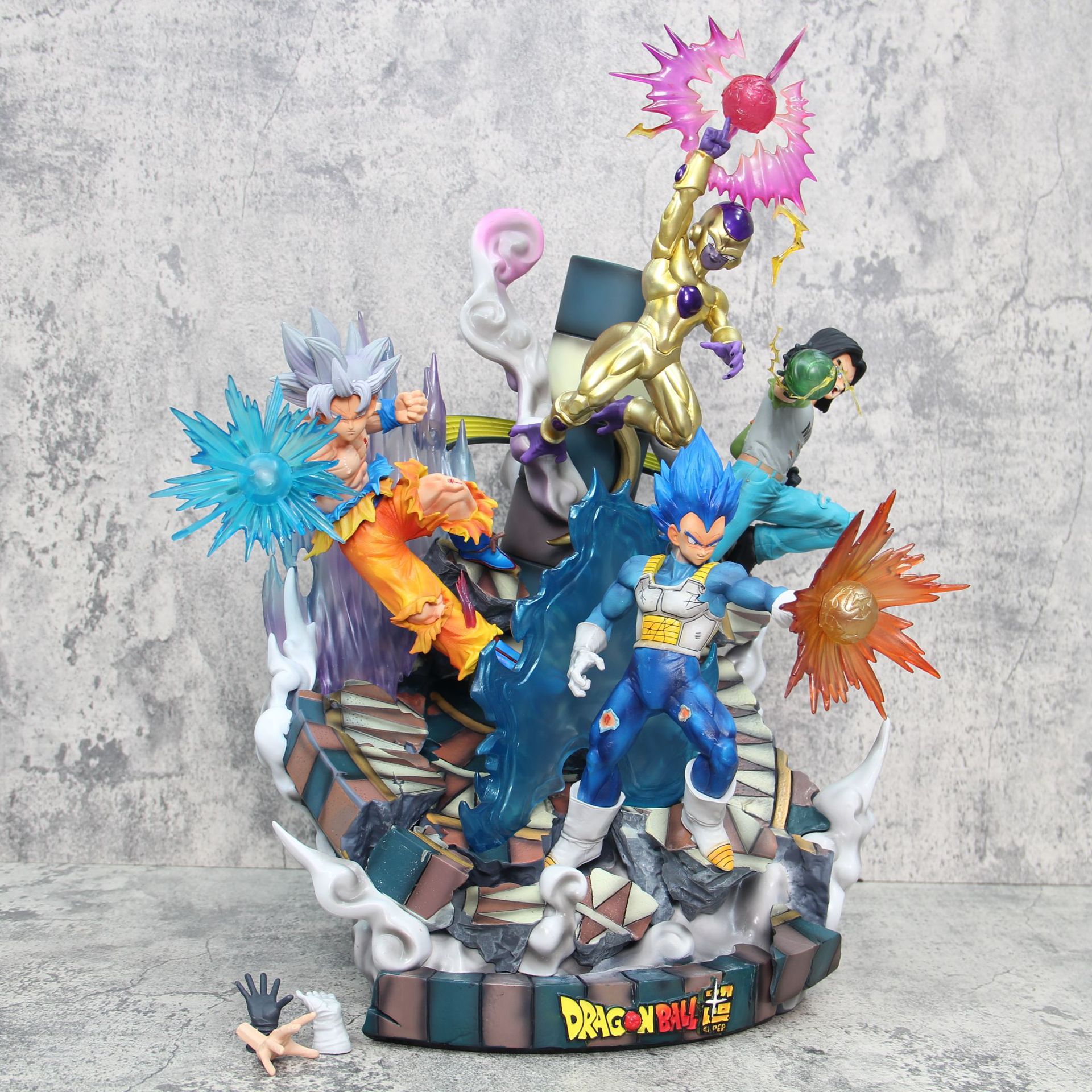 超大号手办七龙珠力量大会孙悟空贝吉塔弗利萨17号模型摆件