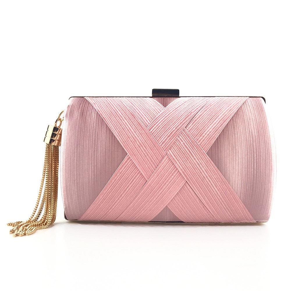 2025 New Cross-Border Pleated Clutch Evening Bag For Women, Elegant Party Bag For Wedding And Formal Gowns - Thumbnail 7