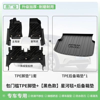 Universal Foot Pad, top layer - original-factory-grade-tpe-door-sill-mats-black-galaxy-carpet-double-layer-floor-mats-tpe-trunk-mat-byd-seagull