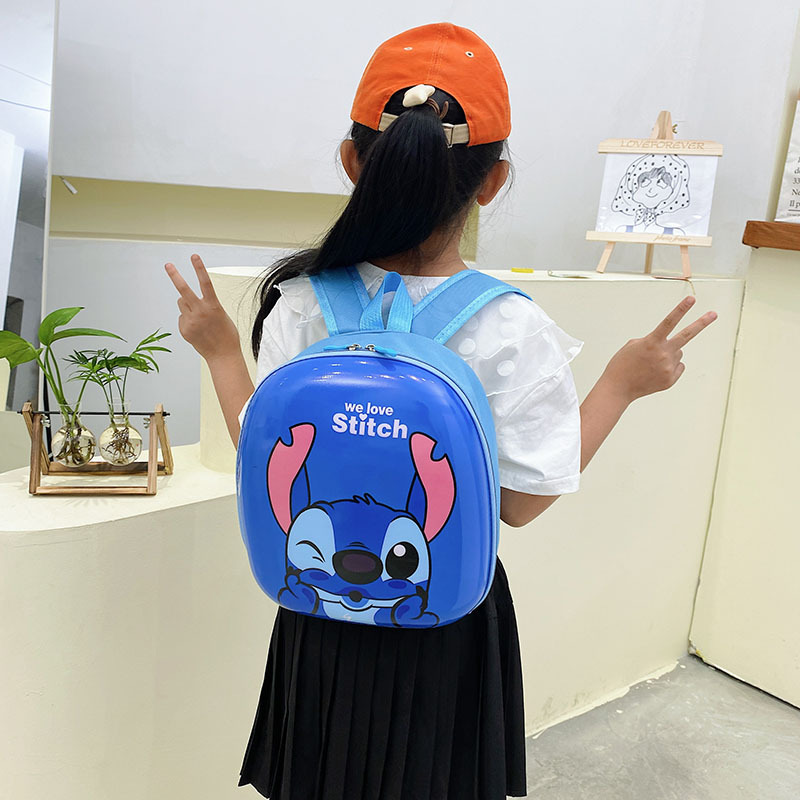 Foreign trade cute cartoon eggshell bag children travel backpack new boy girl double shoulder bag baby kindergarten schoolbag