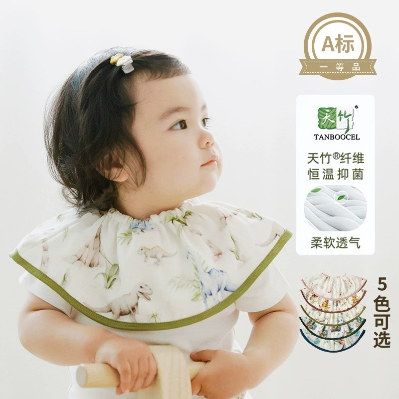 Brand gauze children's eating bib for food