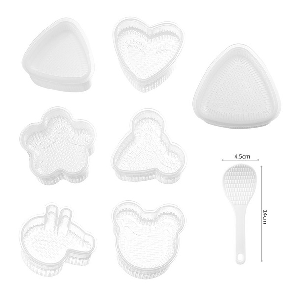 Creative cartoon -shaped triangle rice ball mold House children rice…