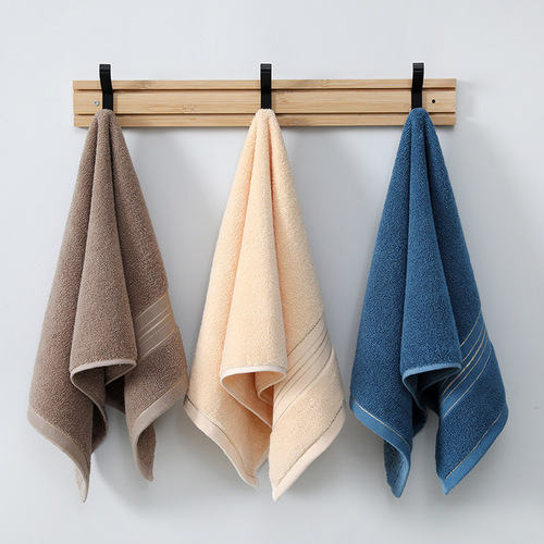 Factory 100% Cotton Towel Wholesale, Pure Cotton Gold Thread Thick Towel Gift Box Set Custom Face Absorbent Gift Towel