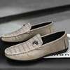 Summer breathable trend loafers for leisure for leather shoes English style, soft sole, European style