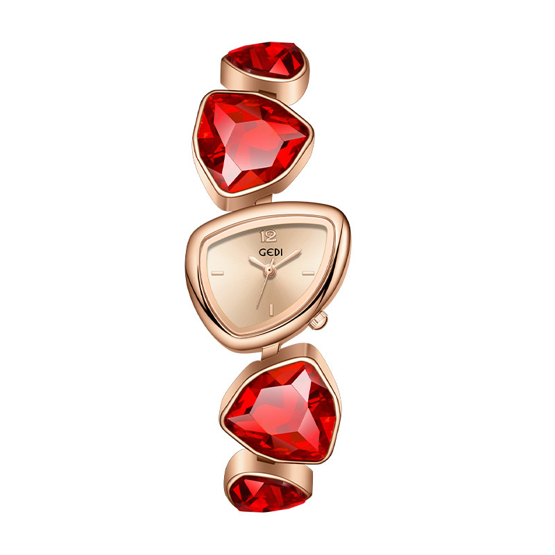 Rose shell rose face red diamond rose belt