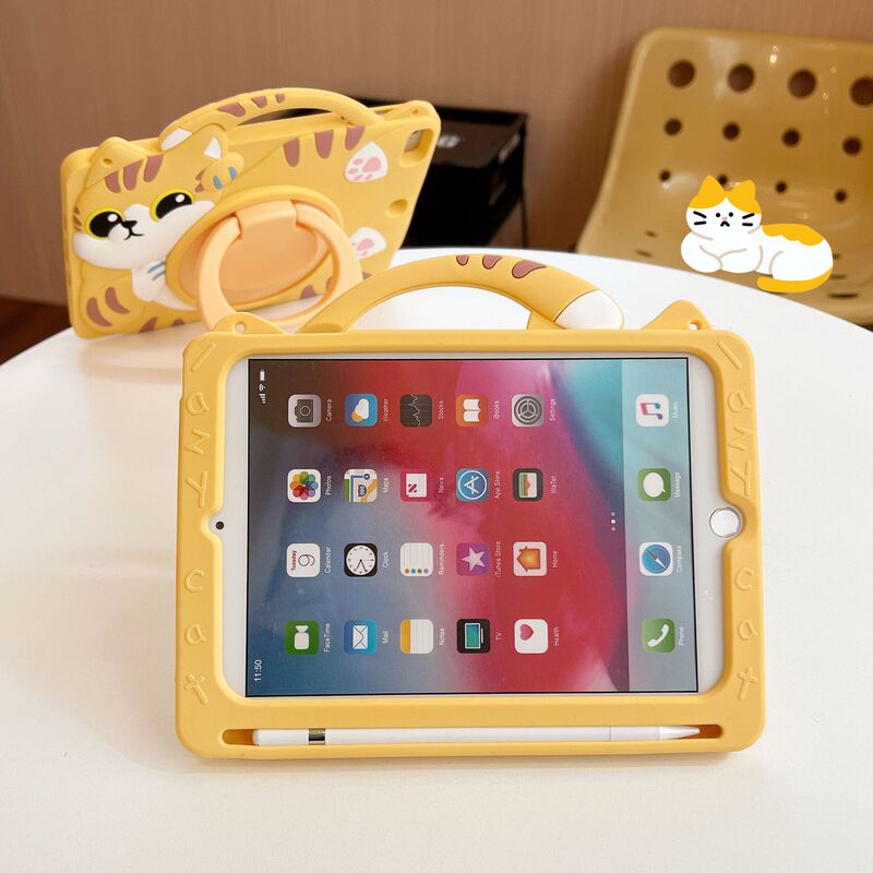 Pen Slot Cock Cat for Apple mini3456ipad10/10.2 10.9 9.7 11 inch Samsung A9