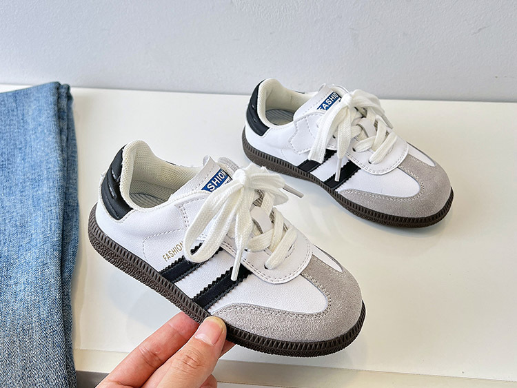 Herbst Neue Kinder Schuhe Mädchen Echtes Leder Dexun Kleine Weiße Jungen Leichte Rutschfeste Casual Forrest Gump_voghion.com