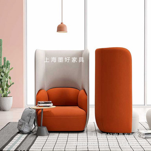 Business High Back Office Card Seat Sofa Negotiation Accessible Luxury High-End Leisure Art Designer Sofa Chair Customization