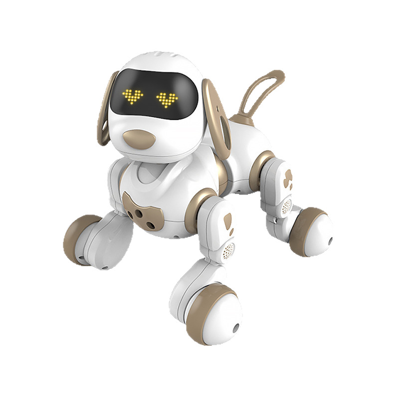 Yingjia18011 Decart robot perro eléctrico inteligente conversación de perros de compañía control remoto programación de juguetes para niños y niñas