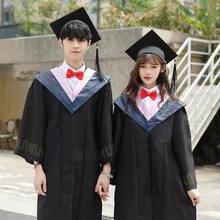 学位学士服毕业礼服大学生男女学院风工科本科文科硕士博士导师袍