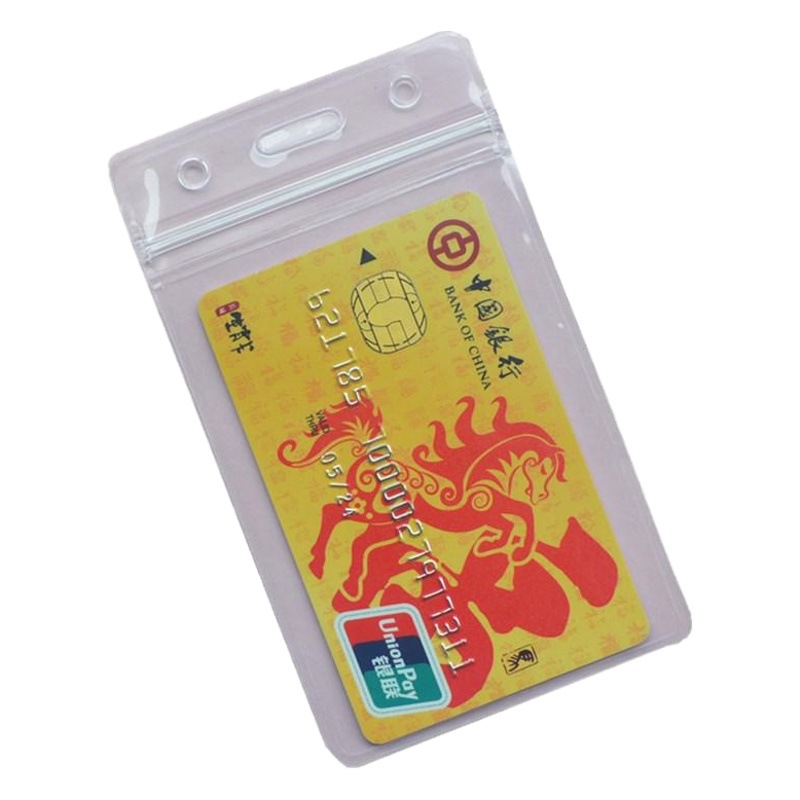 Factory Direct Sales of High-Quality Pvc Card Holders, Waterproof Exhibition Id Card Holders, Transparent School Card Protectors, Free Samples Available