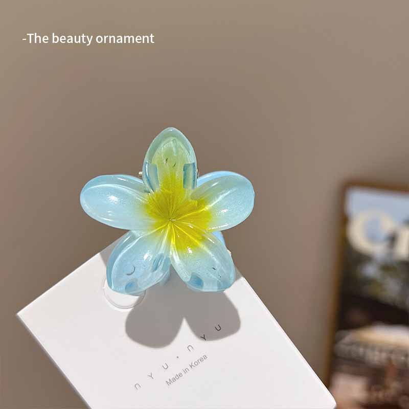 4cmの甘美な少女の卵の花のヘアピンの女性の休暇の風の側の前髪の小さいサメは写真を撮って髪を挟みます。|undefined