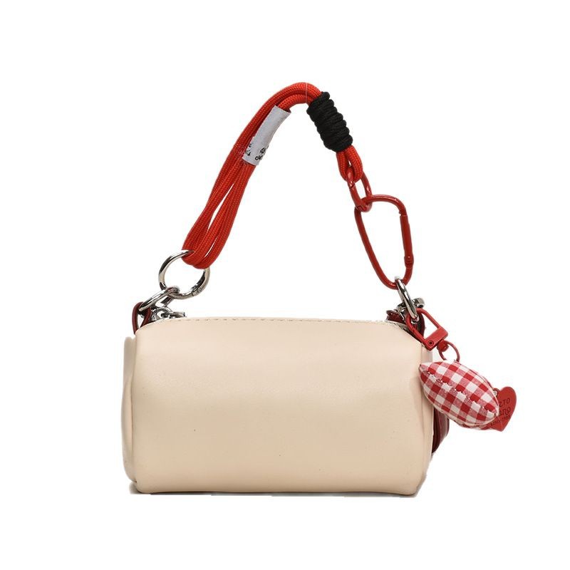 Borsa a tracolla secchiello rotonda rétro per donna borsa a mano_voghion.com