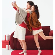 躺岛熊抱披毯办公室午睡毯沙发空调毯加厚毯子跨境新品柔软