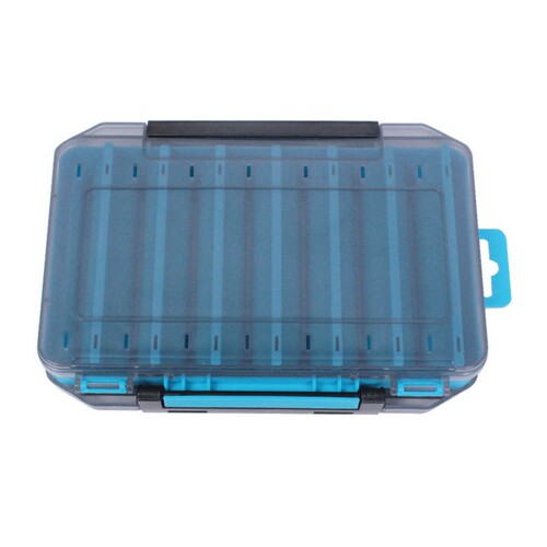 Fishing bait box wholesale U style blue double-sided storage box storage box lightweight and portable multi-grid box