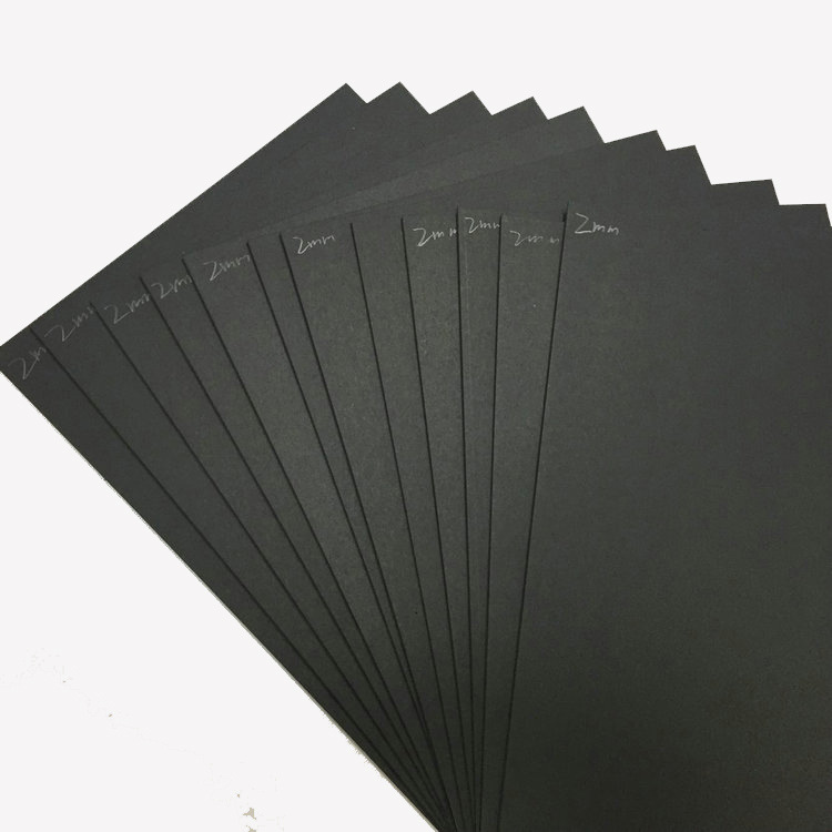 FSC 1.2MM 透心复合黑卡纸 切面也黑  全木桨特黑裱合黑卡纸