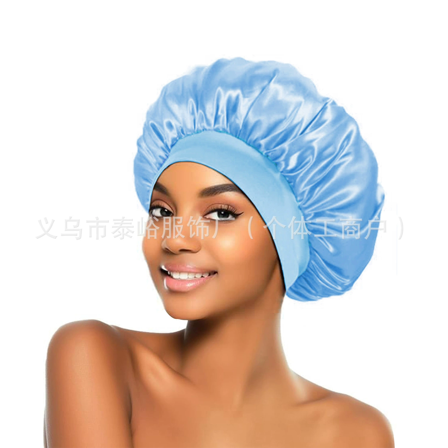 Elastic Nightcap Shower Bonnet, Sedin + Elastic Fabric, Soft Breathable, One Size