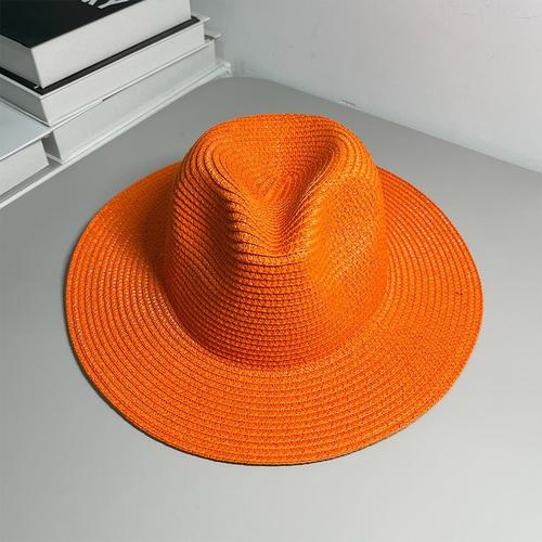 Panama hats for men and women, summer beach sunshade sun protection hats, face shielding UV protection jazz hats, beach hats