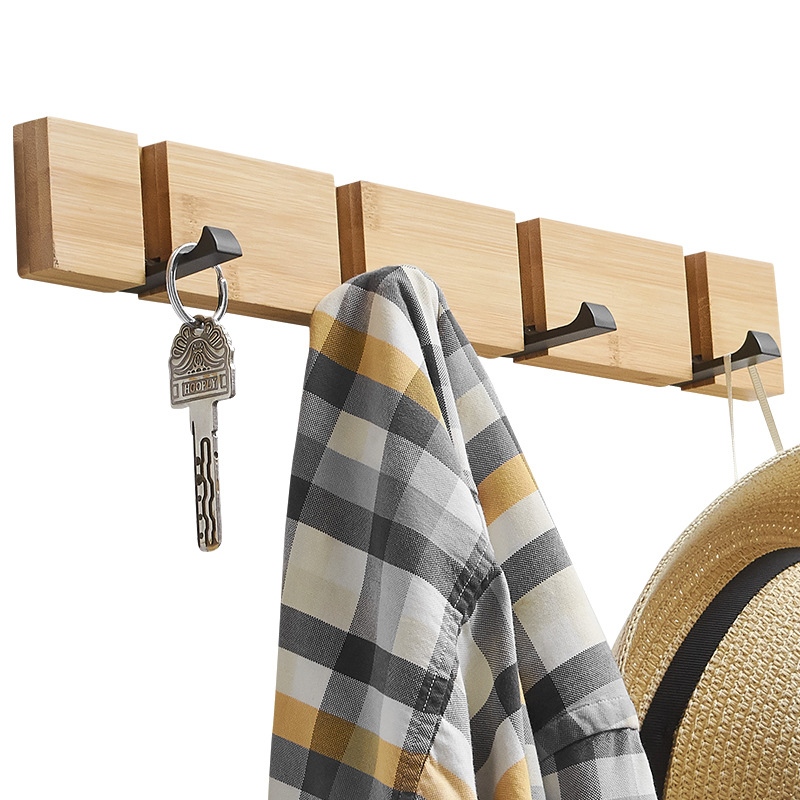 Gancho de ropa invisible sin perforaciones puerta plegable gancho trasero montado en la pared cocina baño fila gancho sala de estar armario abrigo gancho