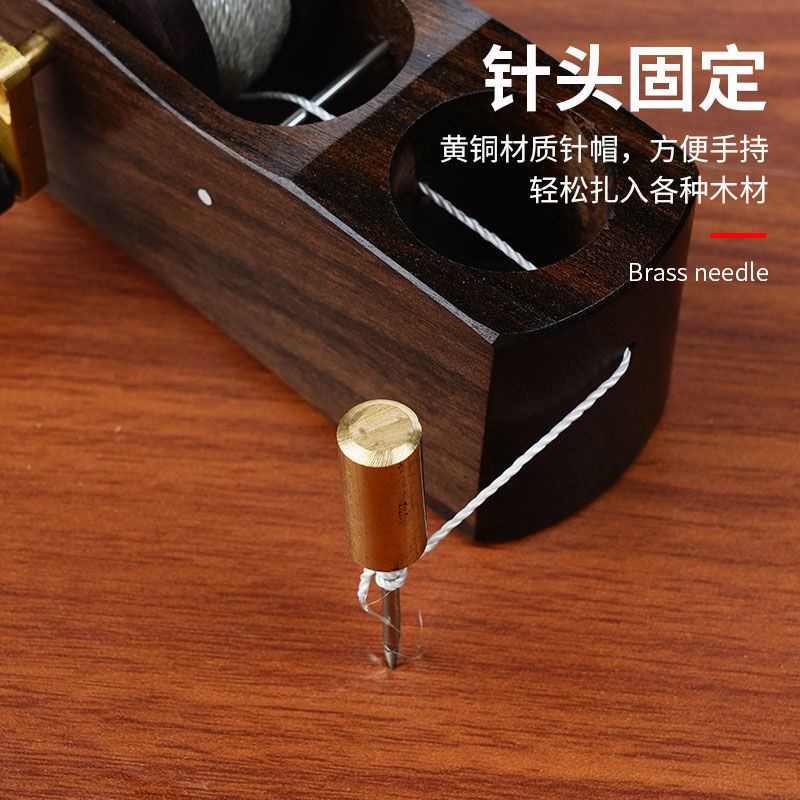 木井方手摇式墨斗木工专用画线神器工具木匠老式墨斗线棉线弹线器|undefined