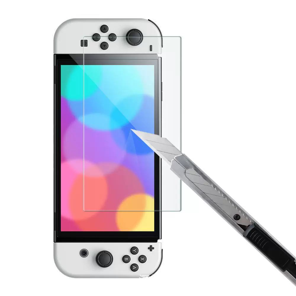 Nintendo Switch OLED任天堂游戏机屏幕保护膜 钢化玻璃高清定制