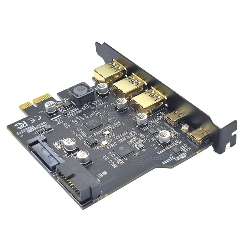 TYPE-C usb 3.2 gen1 pciカードハブusb 3.0 pci expressボードPCI-E|undefined