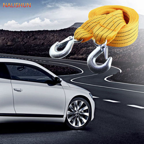 Car trailer rope pull rope off-road vehicle 4 ton 3 meter hook car trailer with strong thickened trolley traction rope