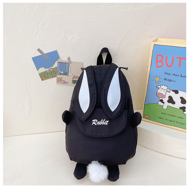 2023 nueva moda de gran capacidad mochila lindo orejas conejo dulce estudiante chica corazón dibujos animados