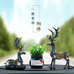 A Deer Peace Car Interior Decorative Figurine, Personalized Creative Car Accessory, Lucky Figurine for Women, High-End Perfume for Men
