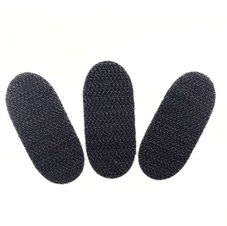 魔术粘扣带 黑色可定圆型魔术贴双面尼龙冲型椭圆形子母