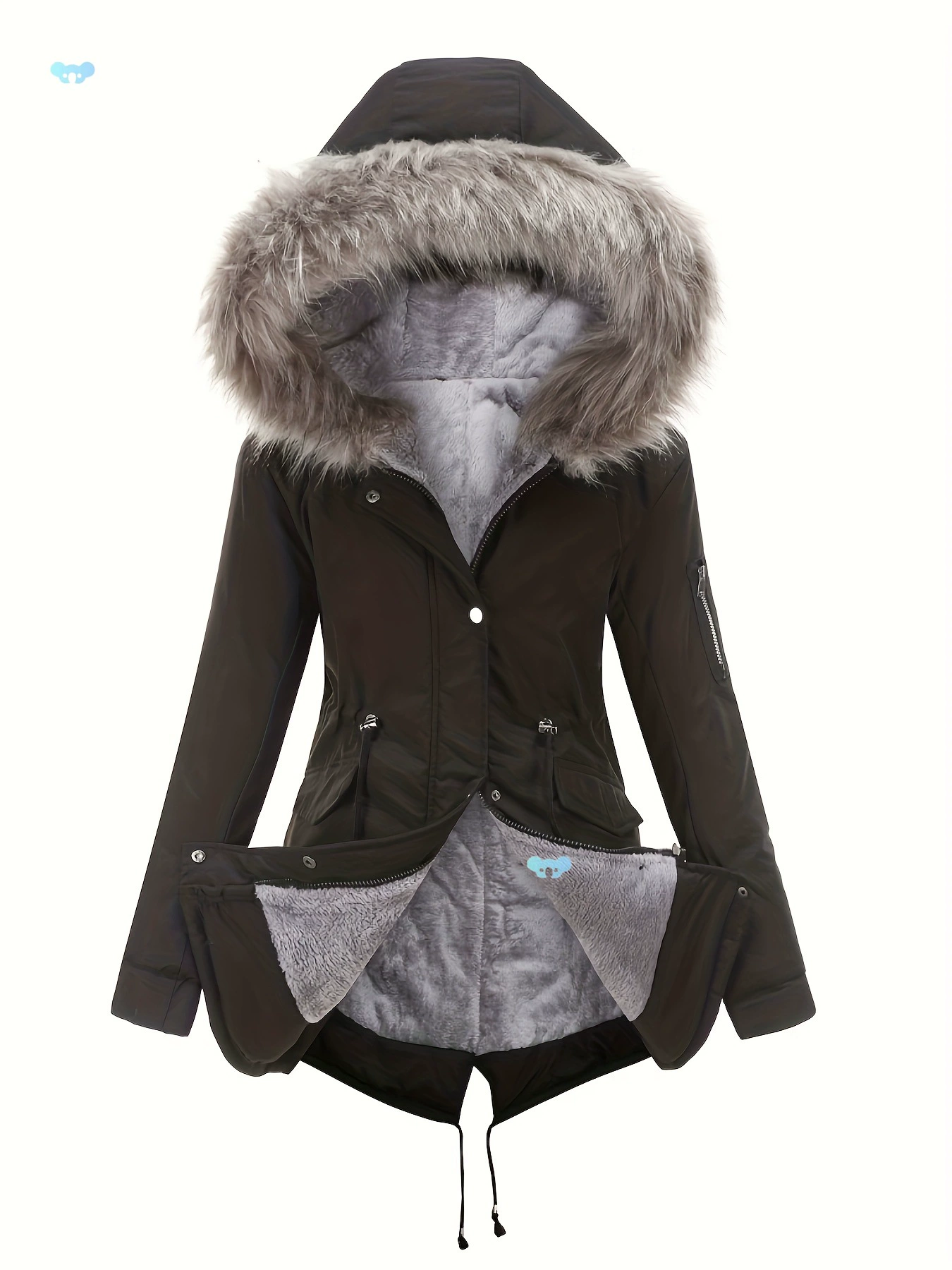 Женская зимняя парка большого размера, средней длины, для повседневной носки, кросс-бордер