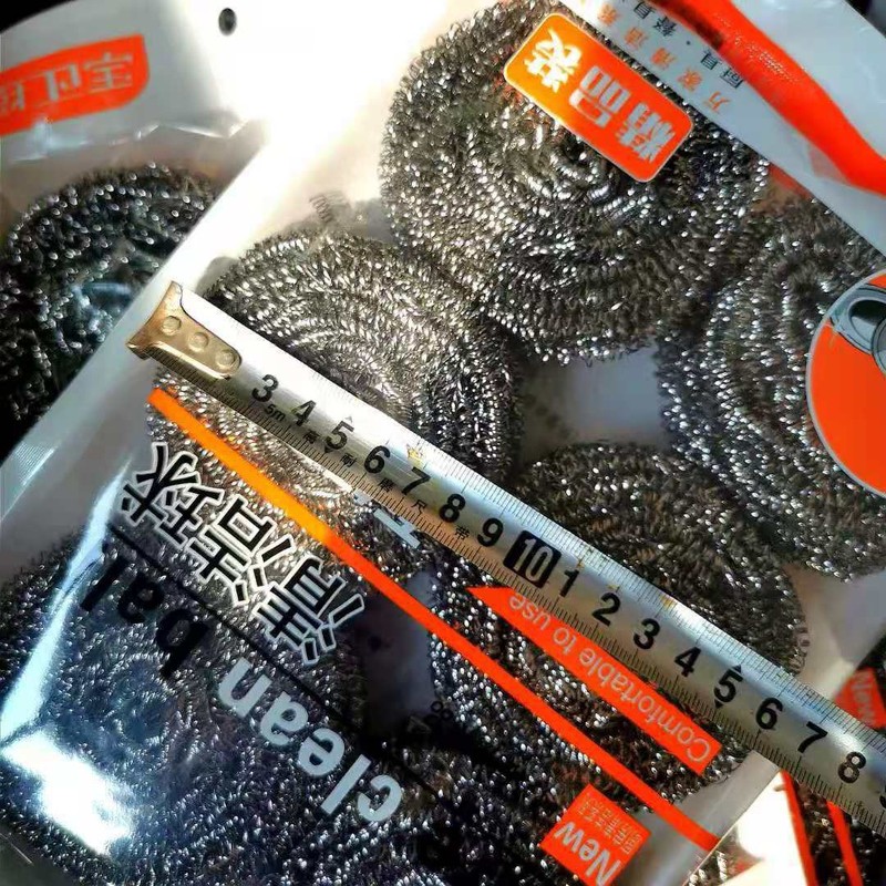 Steel ball large stainless steel cleaning ball 6 installed kitchen cleaning utensils brush pot brush bowl supermarket stall 5 yuan store
