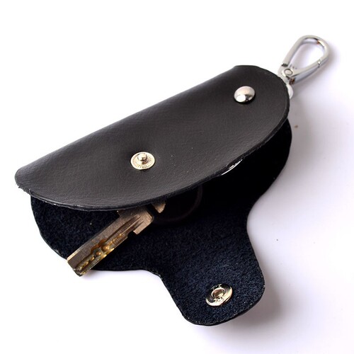 Factory cowhide car key bag multifunctional keychain home key bag remote control universal leather case
