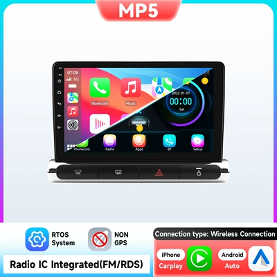 9 inch is suitable for 17-23 Citroen C3 Android intelligent large screen car reversing image navigator all-in-one machine (DVD Navigation) - mp5-rds-fm-carplay-9inch-suitable-for-17-23-citroen-c3-high-configuration