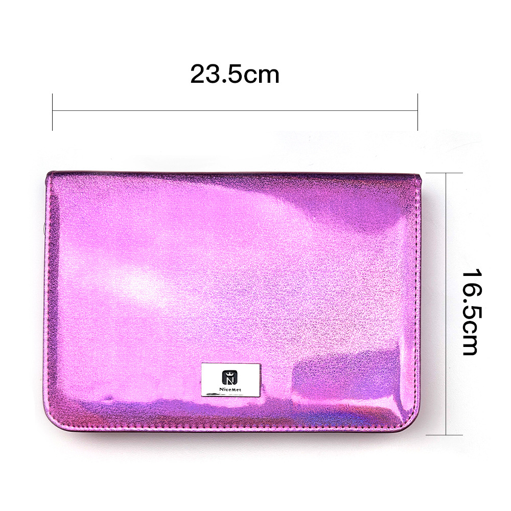 NISMY herramientas de tejido transfronterizas de alúmina aguja de suéter color blanco bicolor aguja de anillo desmontable un conjunto de 12 pagos