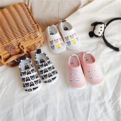 出口日單2023春款寶寶軟底學步鞋子卡通一腳蹬彈力帆布鞋男女童鞋