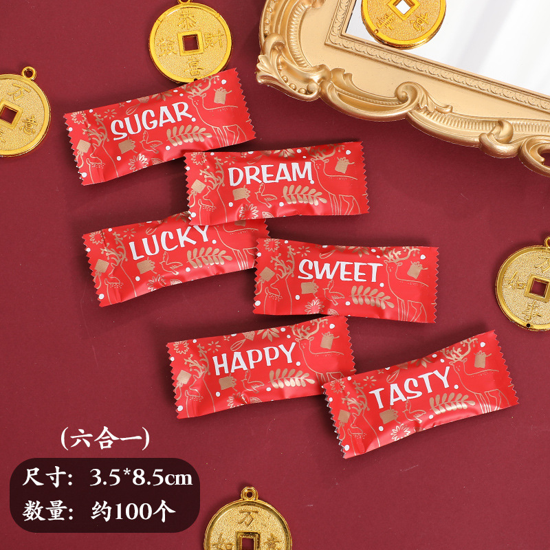 Nueva bolsa de envasado de turrón para hornear espesado máquina de dulces bolsa de sellado transparente de papel de caramelo toffee bolsa de embalaje al por mayor