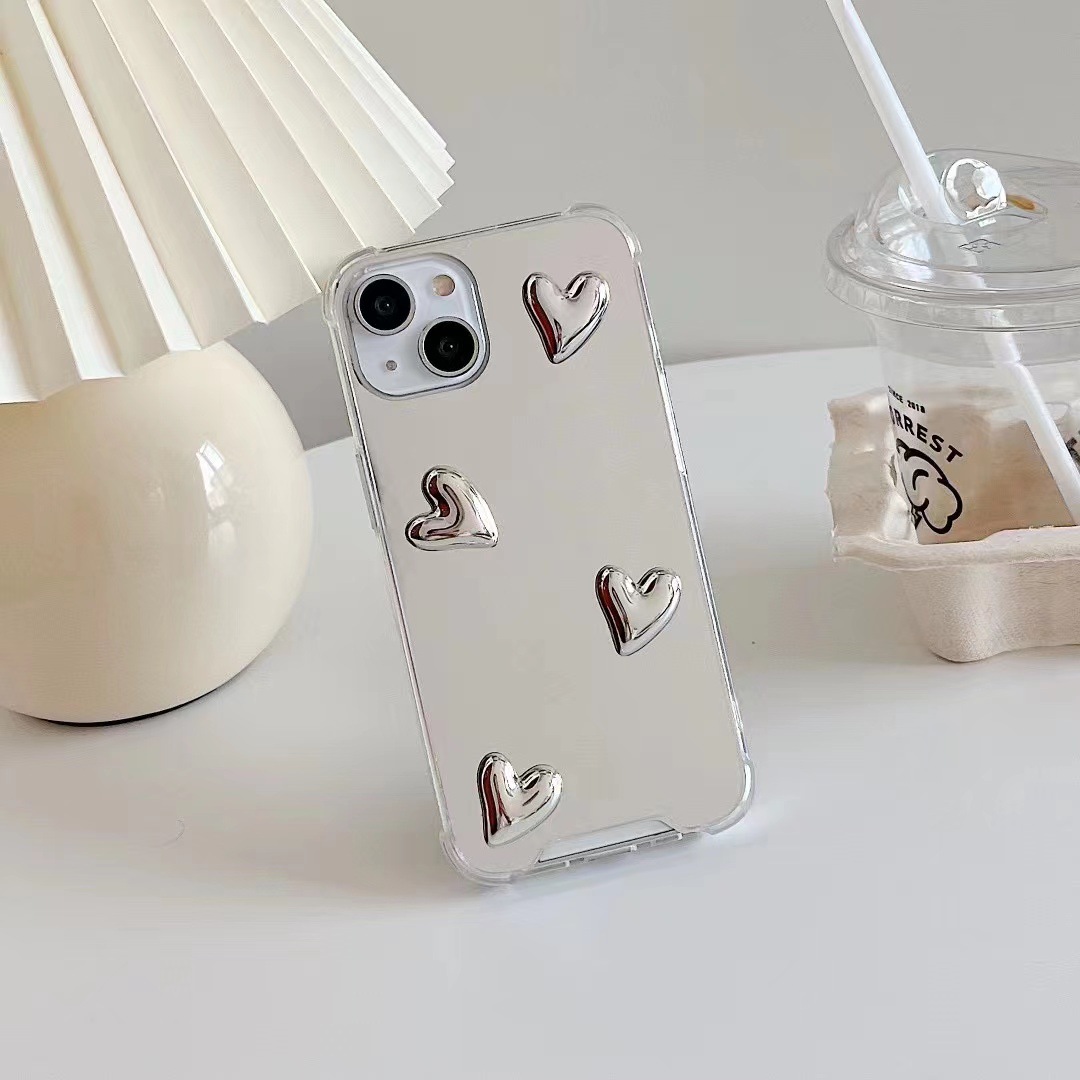 Title 7, Four Corner Anti Drop Electroplating Love Mirro...