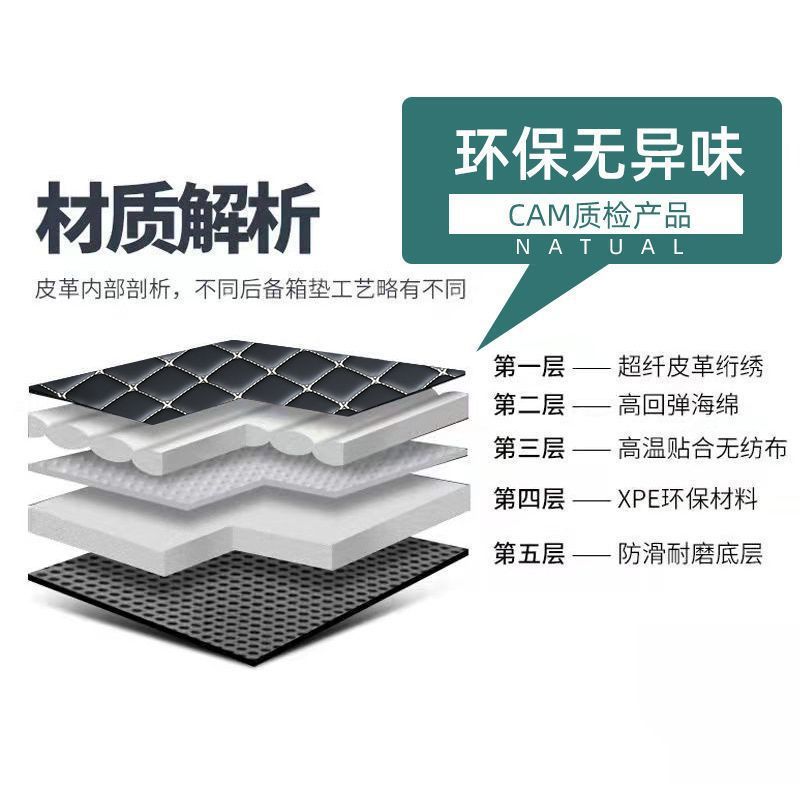 Foreign trade export car trunk mat special car full surround rear compartment mat high side tile trunk mat