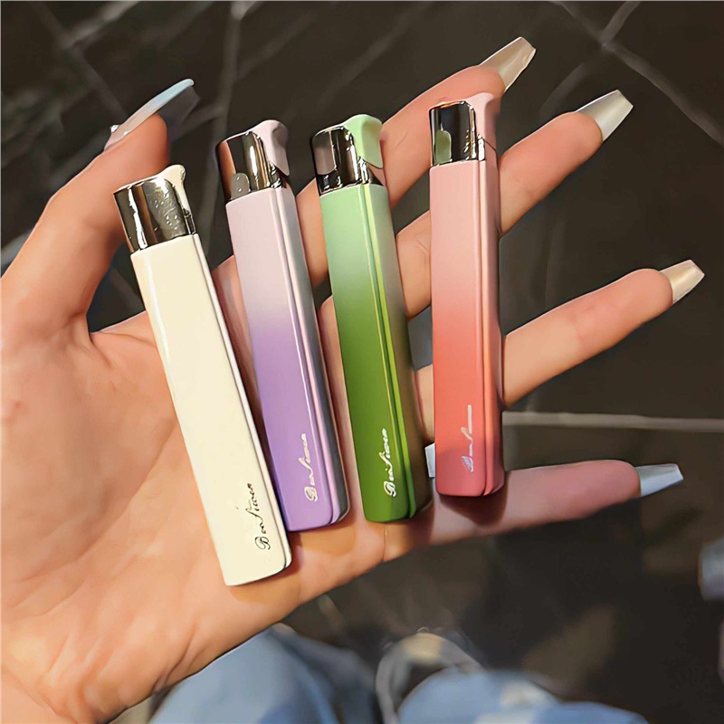 [マルチプラットフォーム配送] ロング Douyin 高品質超薄型インフレータブルライター、パーソナライズされたコンパクトでポータブル|undefined