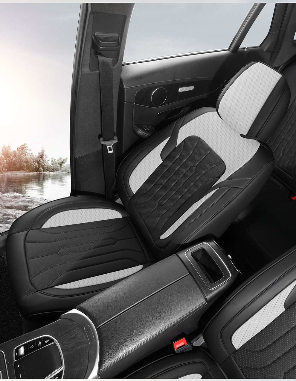 New Car Seat Cushion, Universal for All Seasons, Fully Enclosed Seat Cover, Full Leather Special Breathable Seat Cover, Summer Car Seat Cover