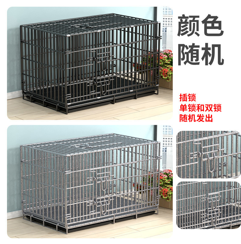 極太犬ケージ 天窓付き太いステンレスワイヤー テディドッグケージ 猫ケージ ウサギケージ ペット折りたたみ中小型犬|undefined