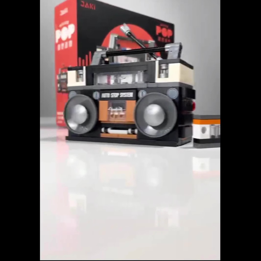 Cross-Border Retro Electronic Appliance Building Blocks, Assembled Decorative Radio and Tv, Children's Educational Gifts Wholesale