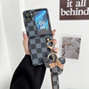 Total Mouse Mouse Pendant Applicable OPPOFINDN2FLIP flip checkerboard P50 folding latch rope mobile phone case