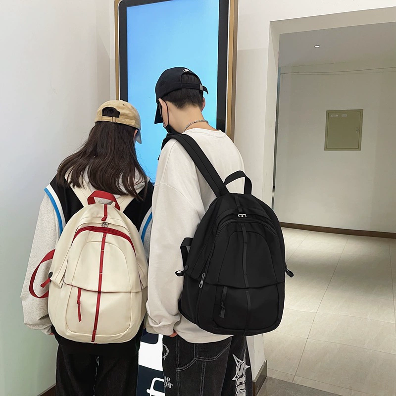 Brand backpack, small shoulder bag, design laptop, capacious waterproof school bag for elementary school students, Korean style, simple and elegant design